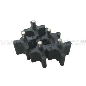 Txhaj Moulded Sib Nqus Dej Flow Rotor Rau Cov Dej Kub