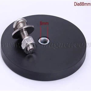 Inner Screw Hole Rubber Coated Magnet Holding Magnet